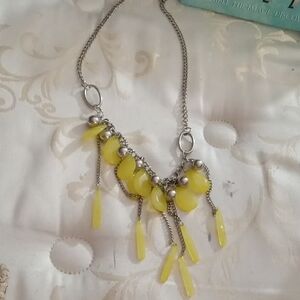 Yellow Beaded Necklace